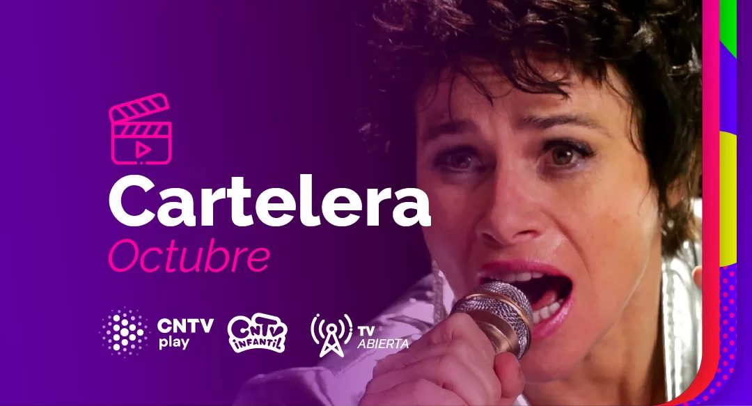 CNTV anuncia cartelera de estrenos de octubre  2023
