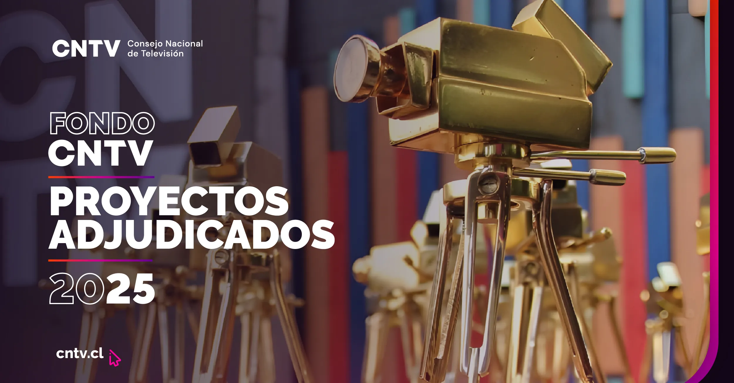 Consejo Nacional de Televisión da a conocer los 17 proyectos adjudicados por el Fondo CNTV 2025